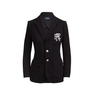 Polo Ralph Lauren Custom-Fit Fleece Blazer- black